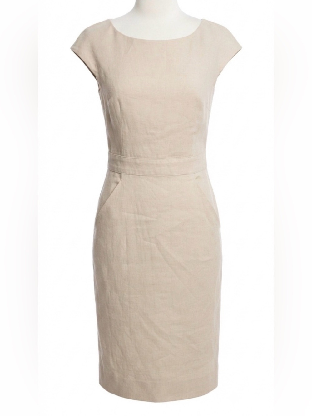 Theory NWT Beige Cap Sleeve Dress – Size 4